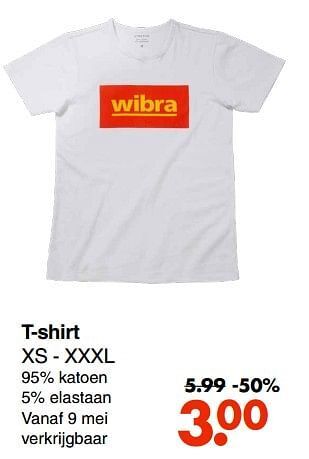 Wibra T-shirt aanbieding
