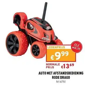 Trafic Auto met afstandsbediening rode drago aanbieding