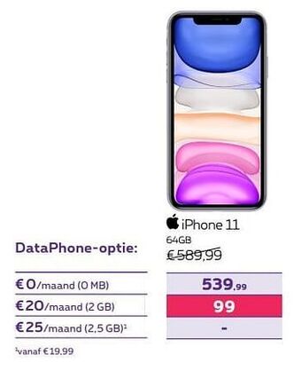 Proximus Apple iphone 11 64gb aanbieding