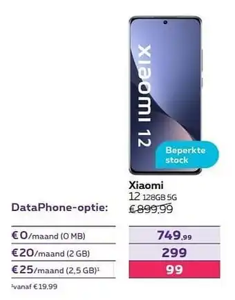 Proximus Xiaomi 12 128gb 5g aanbieding