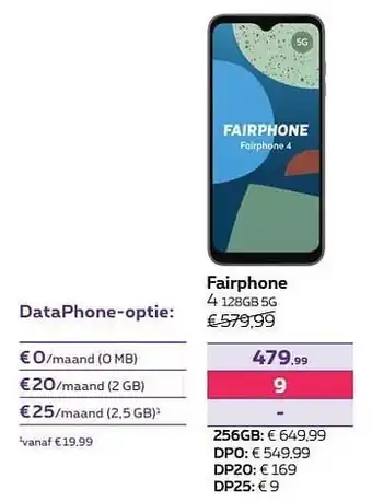 Proximus Fairphone 4 128gb 5g aanbieding