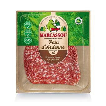 Delhaize Marcassou salami ardeense brood aanbieding