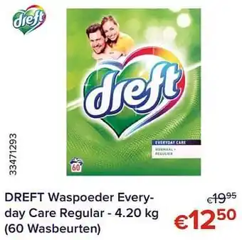 Euroshop Dreft waspoeder everyday care regular aanbieding