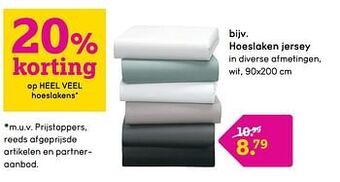 Leen Bakker Hoeslaken jersey aanbieding