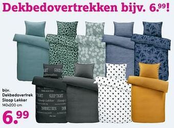 Leen Bakker Dekbedovertrek slaap lekker aanbieding