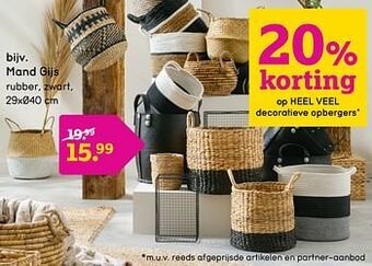 Leen Bakker Mand gijs aanbieding