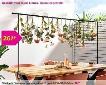 Tafelklem ton