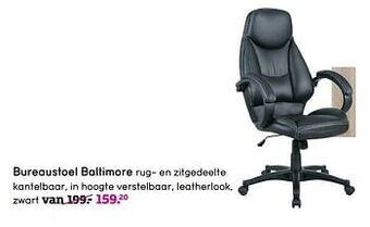 Leen Bakker Bureaustoel baltimore aanbieding