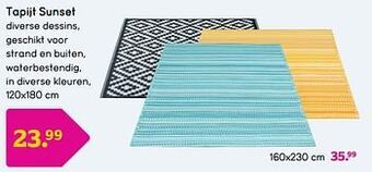 Leen Bakker Tapijt sunset aanbieding