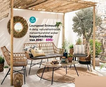 Leen Bakker Loungeset grimaud aanbieding