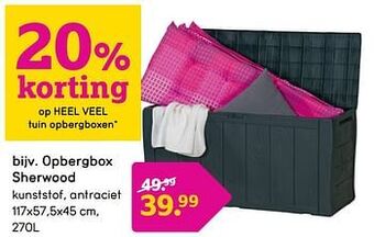 Leen Bakker Opbergbox sherwood aanbieding