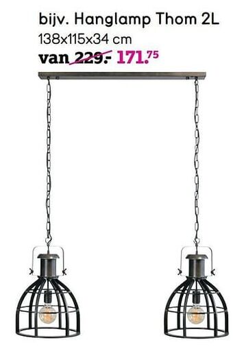 Leen Bakker Hanglamp thom aanbieding