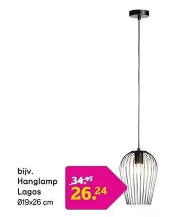 Leen Bakker Hanglamp lagos aanbieding
