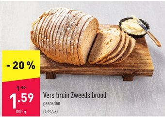 ALDI Vers bruin Zweeds brood aanbieding