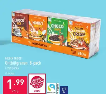 ALDI Golden Bridge Ontbijtgranen, 8-pack aanbieding