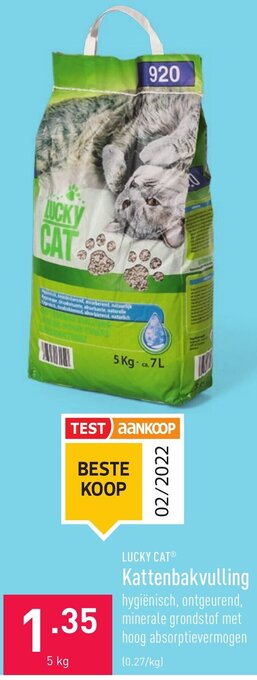 ALDI Lucky Cat Kattenbakvulling aanbieding