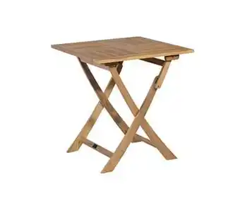 Brico Exotan tuintafel plooibaar teak 70x70cm aanbieding