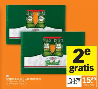 Grolsch bak 16 x 0.45 literflesjes
