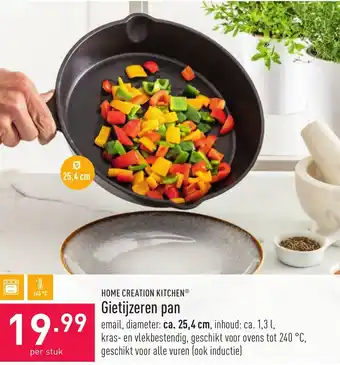 ALDI Home Creation Kitchen Gietijzeren pan aanbieding