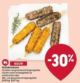 Delhaize Van gemarineerd kippengehakt aanbieding