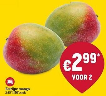 Delhaize Eetrijpe mango aanbieding