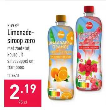ALDI River Limonade siroop zero aanbieding