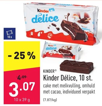 ALDI Kinder Delice, 10 st. aanbieding