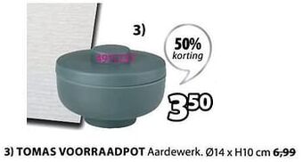Jysk Tomas voorraadpot aanbieding