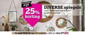 Leen Bakker Spiegel madrid aanbieding