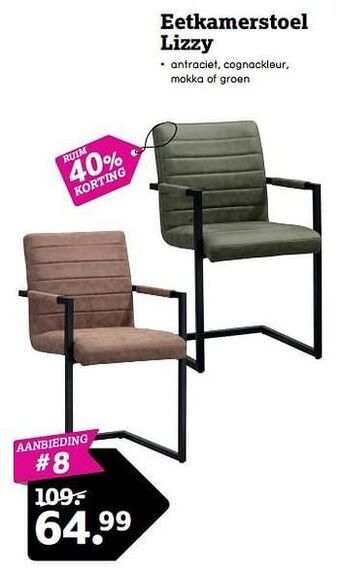 Leen Bakker Eetkamerstoel lizzy aanbieding