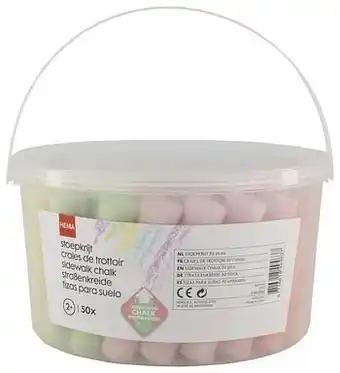 HEMA HEMA 50-pak Stoepkrijt aanbieding
