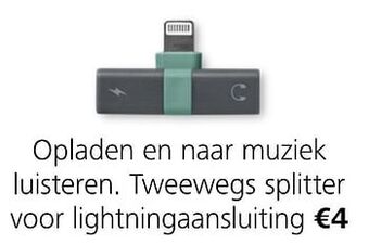 Flying Tiger Opladen en naar muziek luisteren aanbieding
