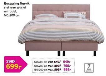 Leen Bakker Boxspring narvik aanbieding
