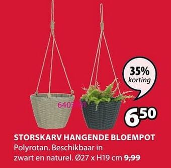 Jysk Storskarv hangende bloempot aanbieding
