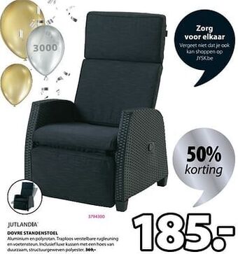 Jysk Dovre standenstoel aanbieding
