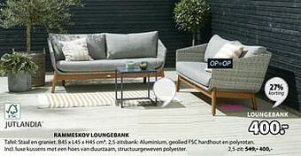 Jysk Rammeskov loungebank aanbieding