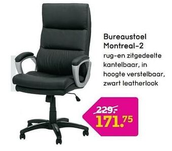 Leen Bakker Bureaustoel montreal-2 aanbieding