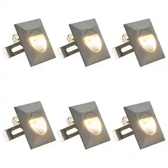 VidaXL wandlamp aluminium 6stuks