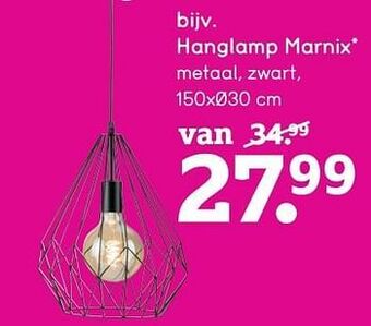 Leen Bakker Hanglamp marnix aanbieding
