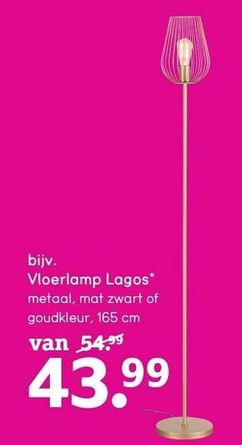 Leen Bakker Vloerlamp lagos aanbieding