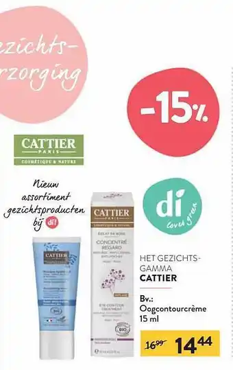 Di Het Gezichts Gamma Cattier aanbieding