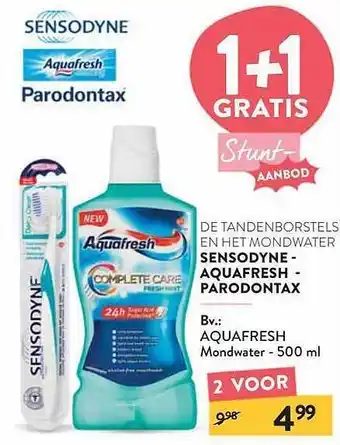 Tandenborstels En Het Mondwater Sensodyne, Aquafresh, Paradontax