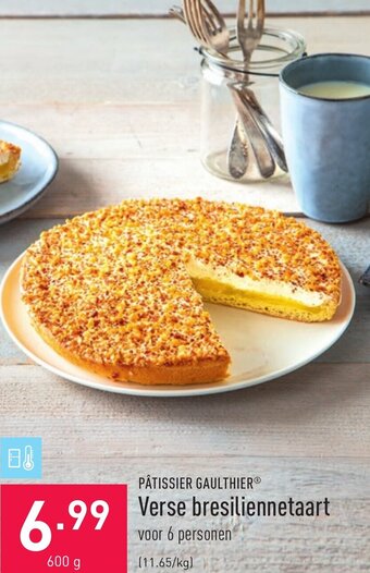 ALDI Patissier Gaulthier Verse bresiliennetaart aanbieding