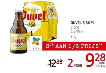 Spar Colruyt Duvel Blond aanbieding