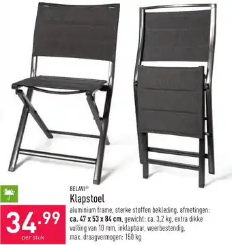 ALDI Belavi Klapstoel aanbieding