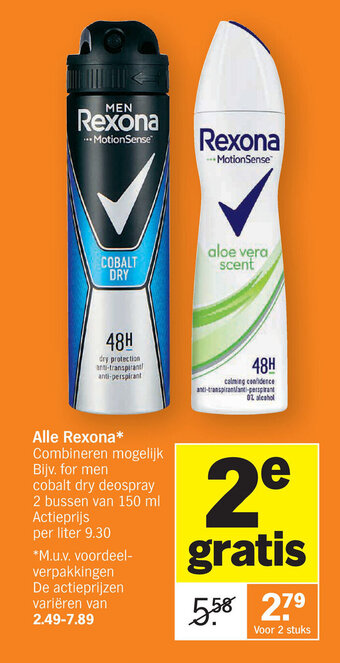 Albert Heijn Alle Rexona aanbieding