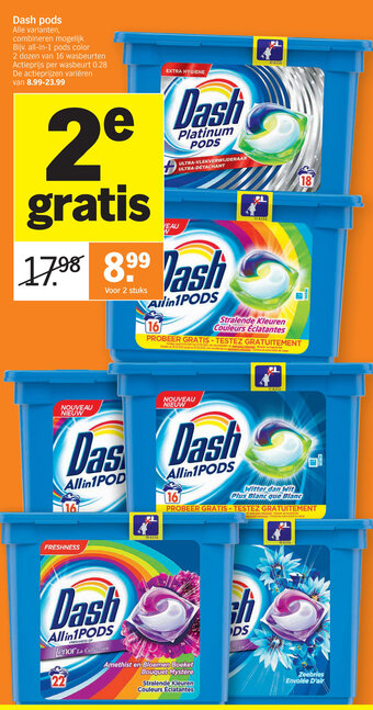 Albert Heijn Dash pods aanbieding