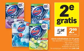 Albert Heijn Glorix toiletblokken 53-55 gram aanbieding