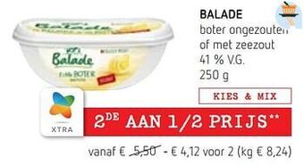 Balade boter ongezouten of met zeezout