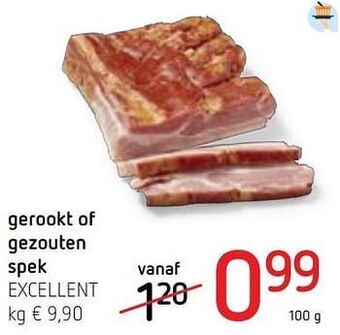 Spar Colruyt Gerookt of gezouten spek excellent aanbieding